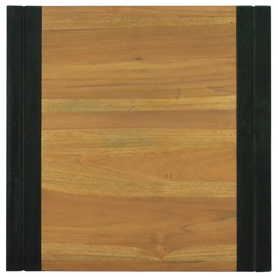 Armoire murale de salle de bain 45x45x35 cm Teck solide - 4