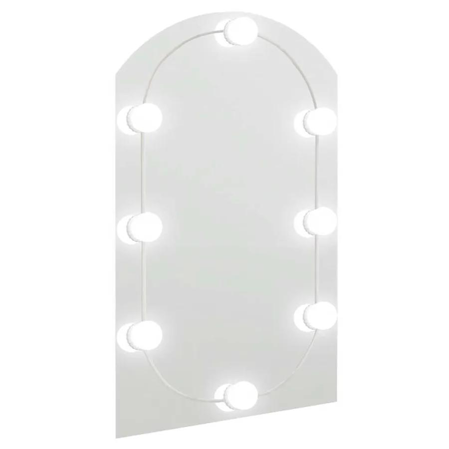Miroir avec éclairage LED 60x40 cm Verre Arche - 2