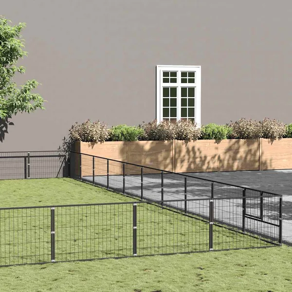 Chenil Noir 100 m² Acier