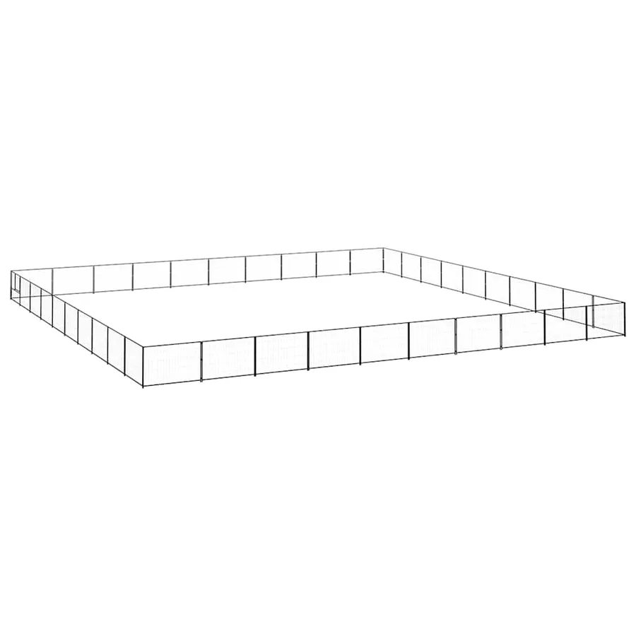 Chenil Noir 100 m² Acier - 2
