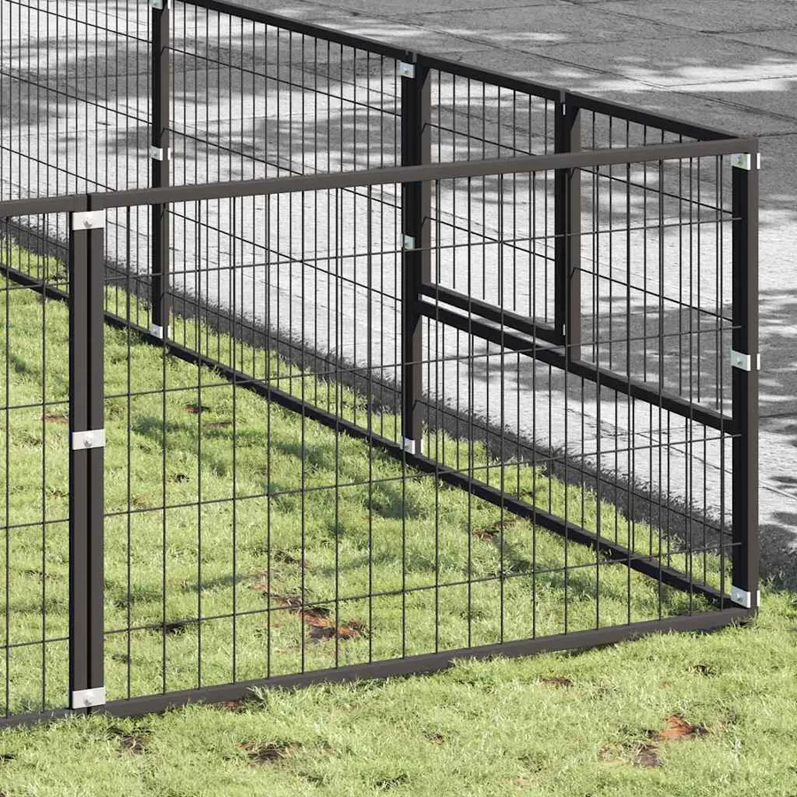 Chenil Noir 100 m² Acier - 3