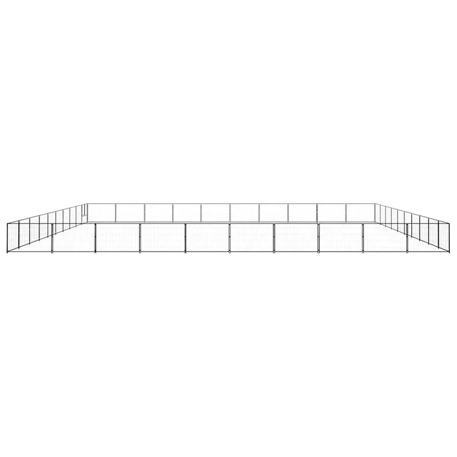 Chenil Noir 100 m² Acier - 4