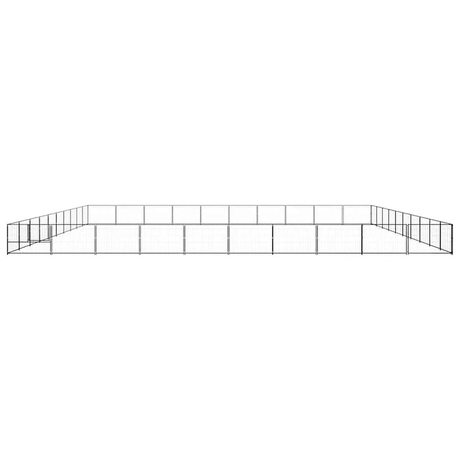 Chenil Noir 100 m² Acier - 5