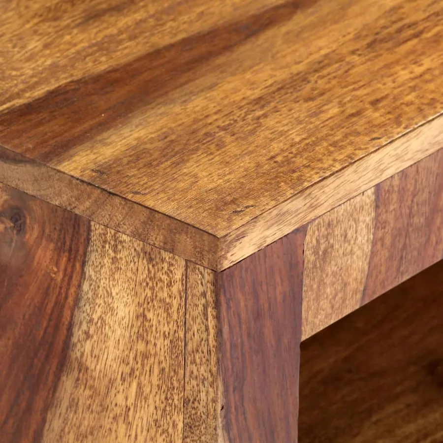 Meuble TV 140x30x40 cm Bois massif - 4