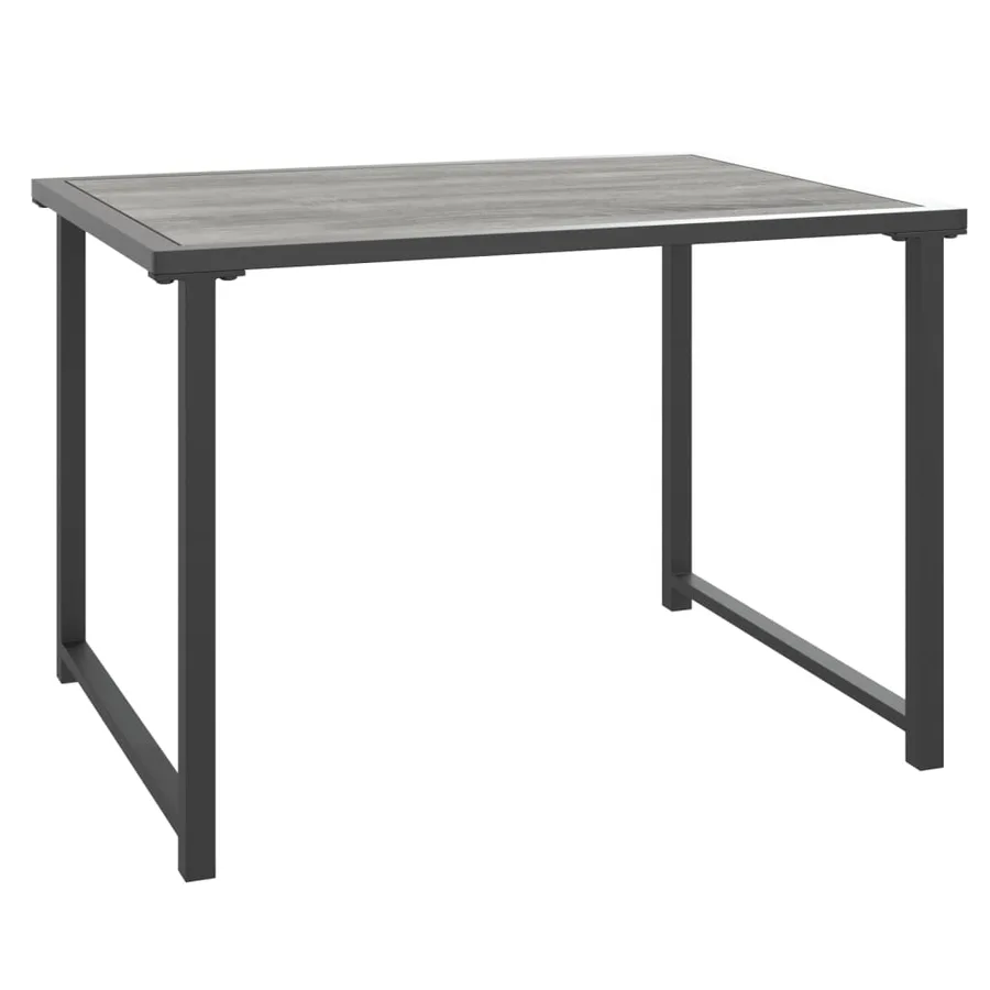 Salon de jardin avec coussins 4 pcs anthracite acier - 12