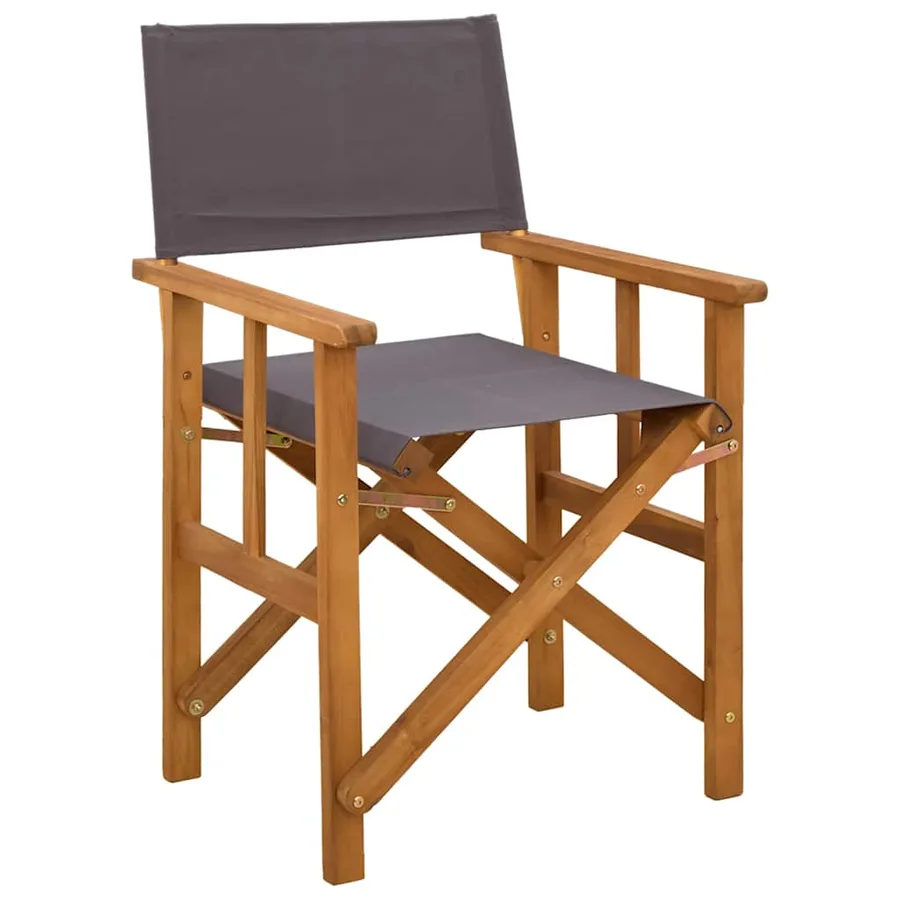 Chaises de metteur en scène lot de 2 Bois massif d'acacia - 2