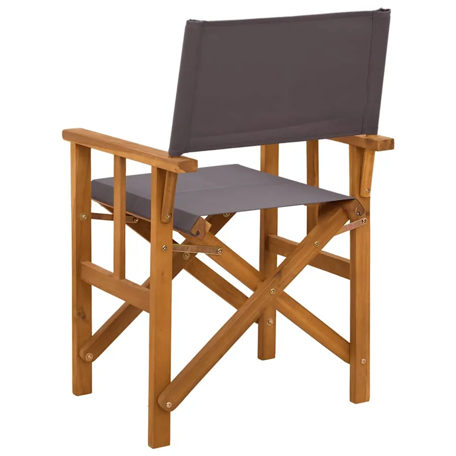 Chaises de metteur en scène lot de 2 Bois massif d'acacia - 5