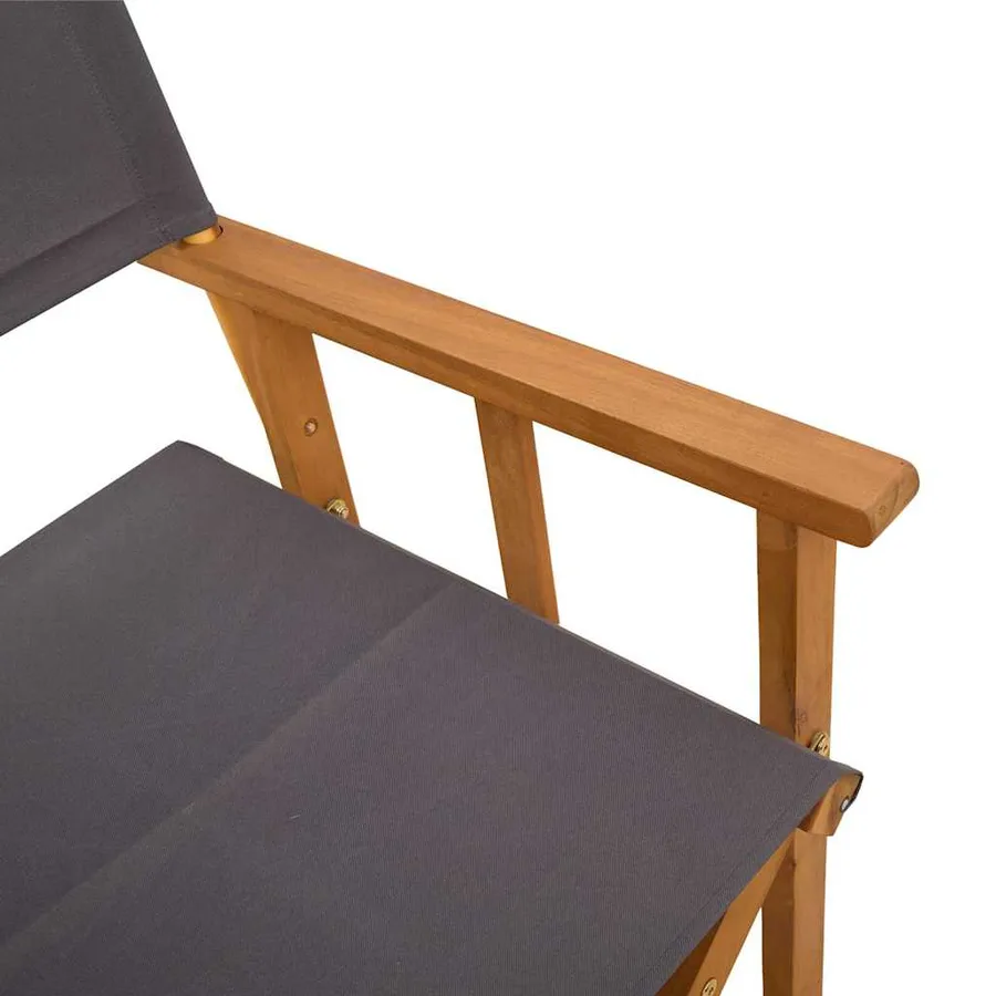 Chaises de metteur en scène lot de 2 Bois massif d'acacia - 8