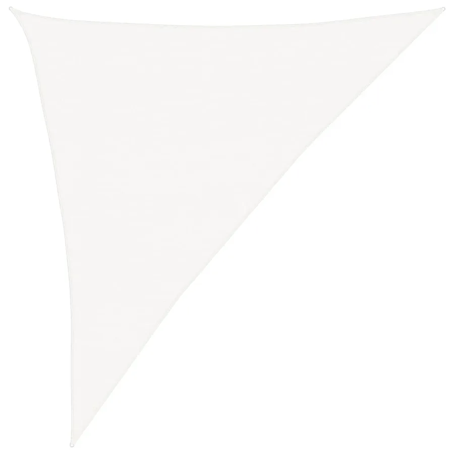 Voile d'ombrage 160 g/m² Blanc 3x4x5 m PEHD - 2