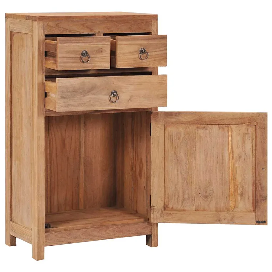 Buffet 50x30x90 cm bois de teck massif - 2
