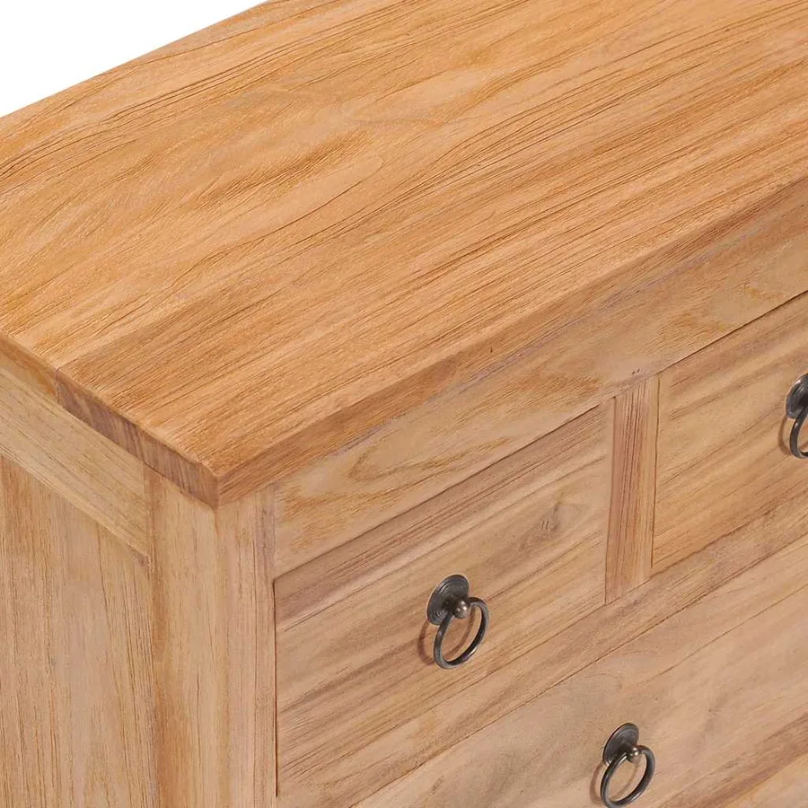 Buffet 50x30x90 cm bois de teck massif - 7