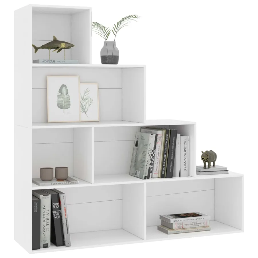 Bibliothèque/Cloison Blanc 155x24x160 cm Bois d'ingénierie - 3