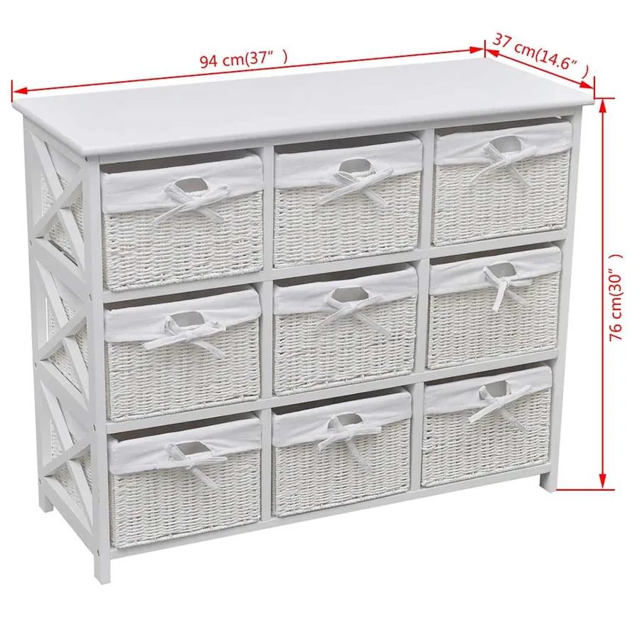 Armoire de rangement Blanc - 6