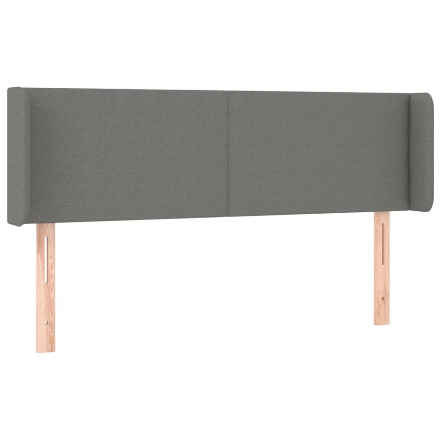 Tête de lit à LED Gris foncé 147x16x78/88 cm Tissu - 3