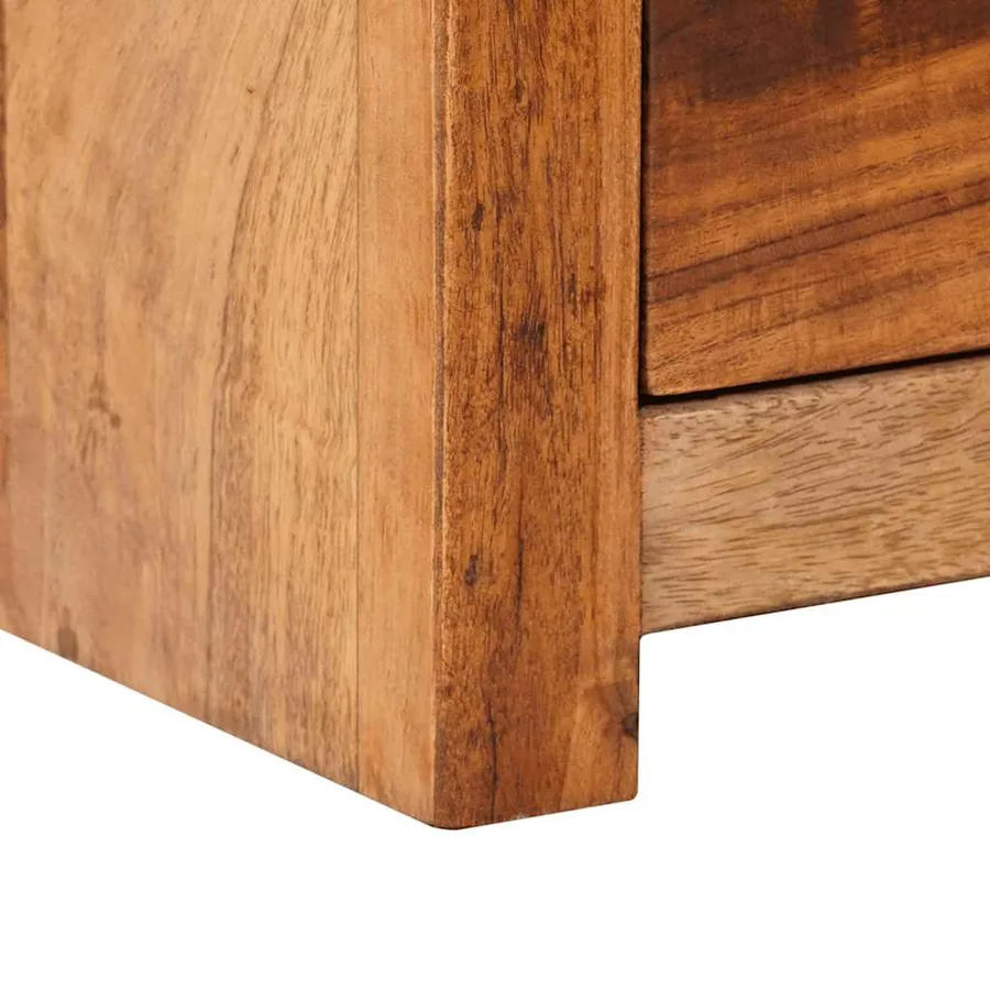 Meuble TV 118x30x40 cm Bois massif - 7
