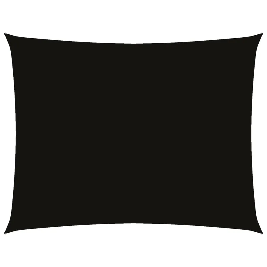 Voile de parasol tissu oxford rectangulaire 2x3,5 m noir - 2