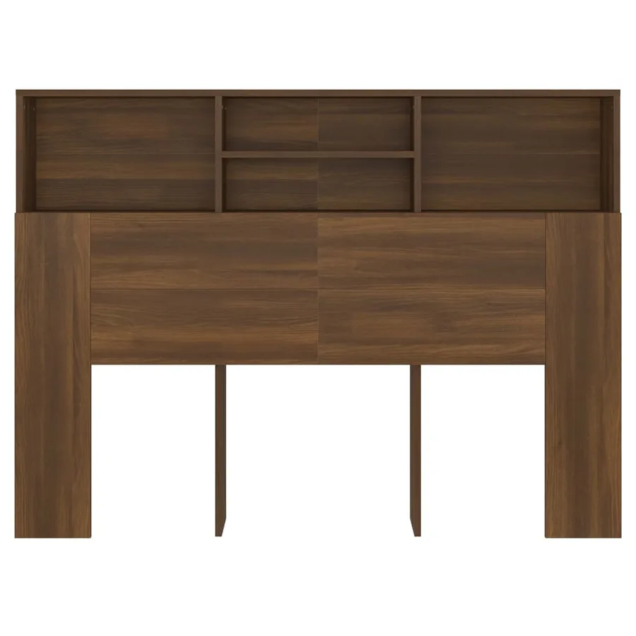 Armoire de tête de lit Chêne marron 140x19x103,5 cm - 5