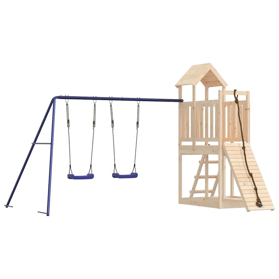 Aire de jeux d'extérieur bois de pin massif - 2