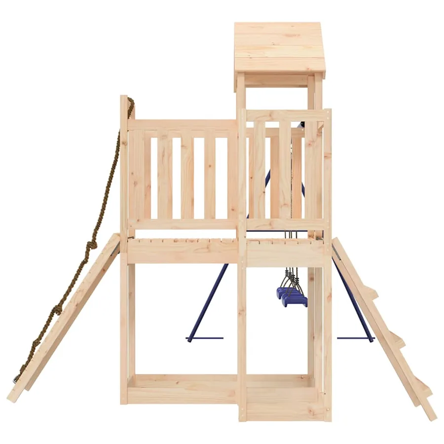 Aire de jeux d'extérieur bois de pin massif - 5