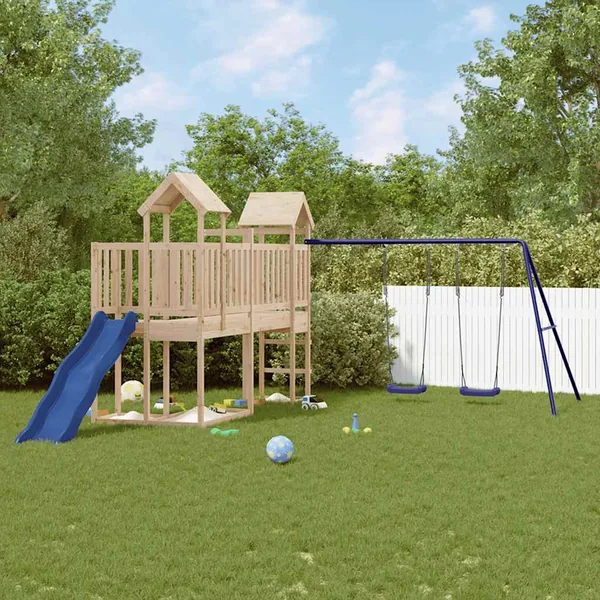 Aire de jeux d'extérieur bois de pin massif