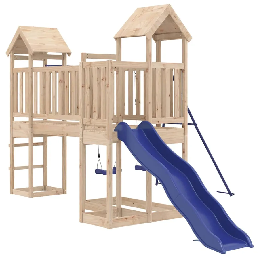 Aire de jeux d'extérieur bois de pin massif - 3