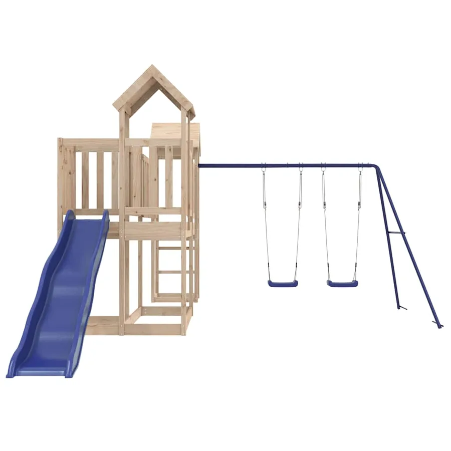 Aire de jeux d'extérieur bois de pin massif - 4