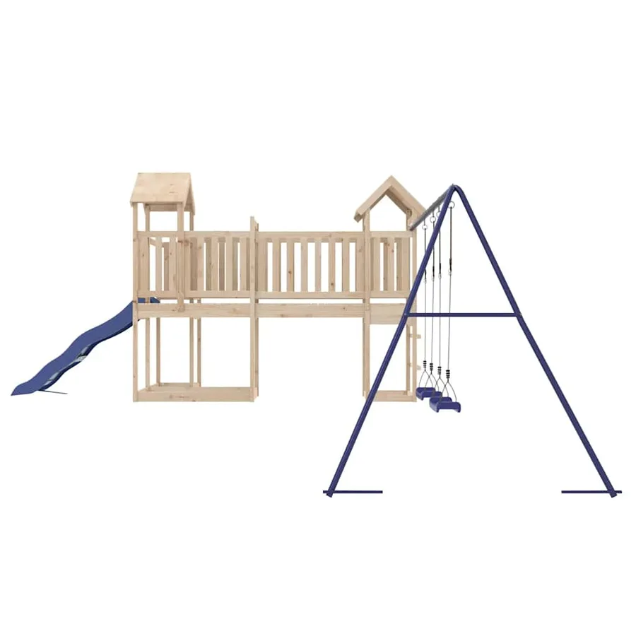 Aire de jeux d'extérieur bois de pin massif - 6