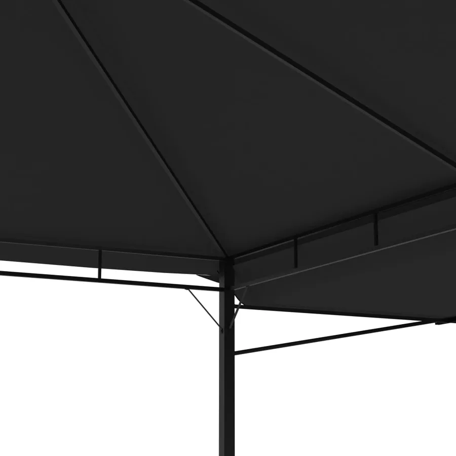 Belvédère et double toits étentus 3x3x2,75 m Anthracite 180g/m² - 7