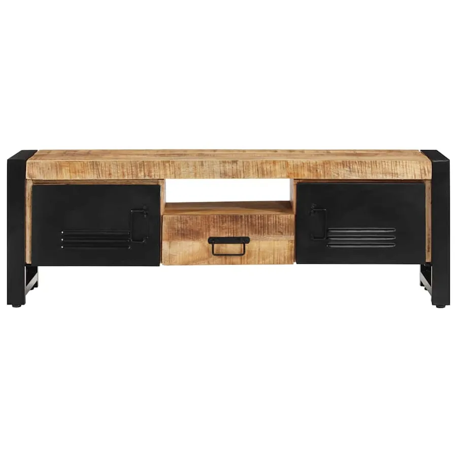 Meuble TV 120x30x40 cm Bois massif de manguier - 2