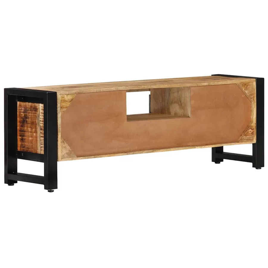 Meuble TV 120x30x40 cm Bois massif de manguier - 3