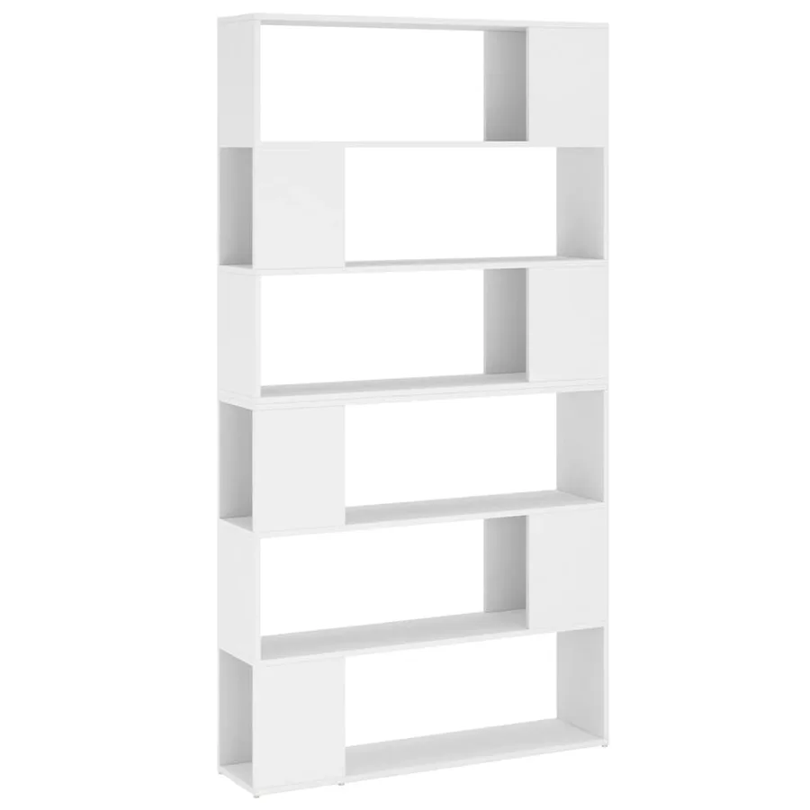 Bibliothèque/Séparateur de pièce Blanc 100x24x188 cm - 2
