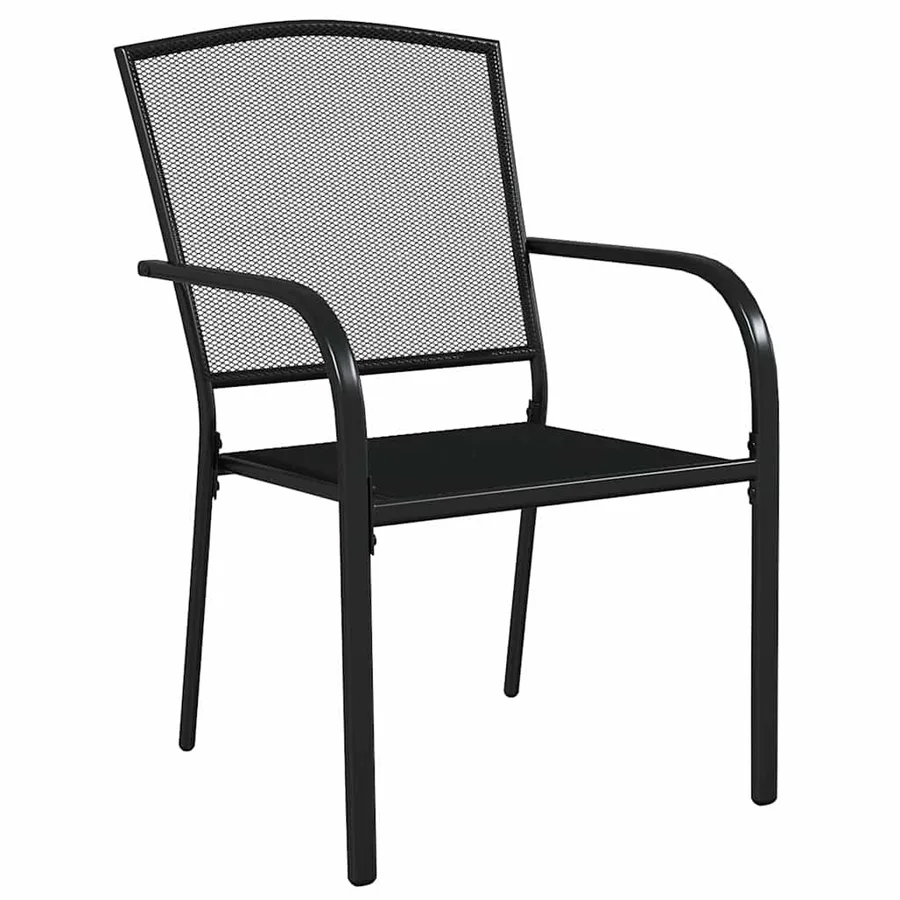 Ensemble à manger de jardin 7 pcs anthracite acier - 5