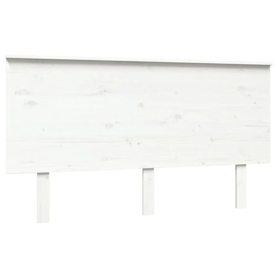 Tête de lit Blanc 144x6x82,5 cm Bois massif de pin - 2