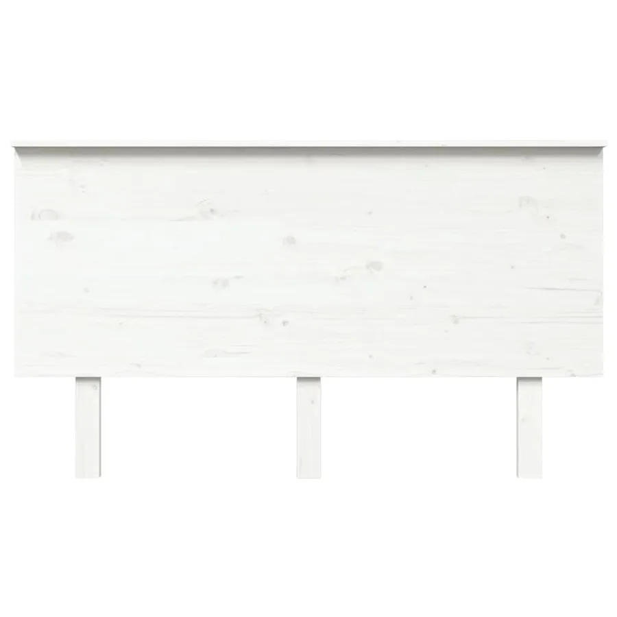 Tête de lit Blanc 144x6x82,5 cm Bois massif de pin - 3