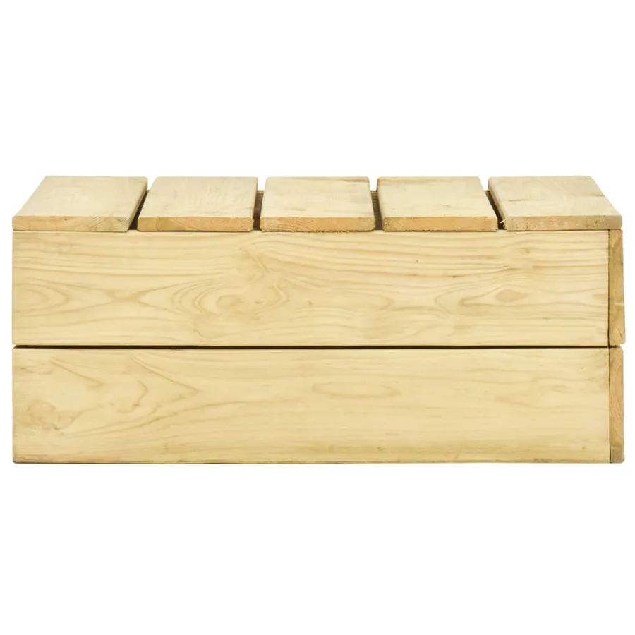 Salon de jardin 2 pcs Bois de pin imprégné - 9