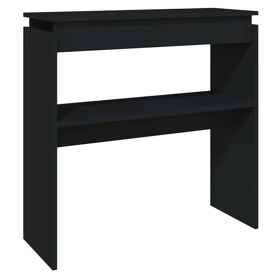 Table console Noir 80x30x80 cm Aggloméré - 2