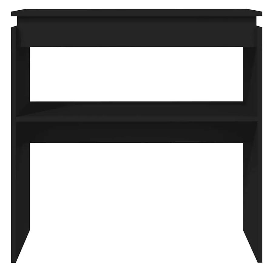 Table console Noir 80x30x80 cm Aggloméré - 3
