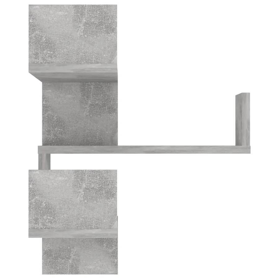 Étagères murales d'angle 2 pcs Gris béton Bois d’ingénierie - 6