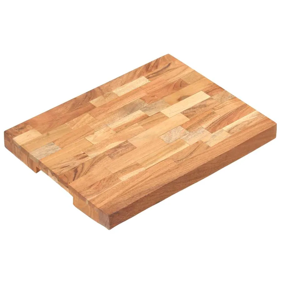 Planche à découper 40x30x4 cm Bois d'acacia massif - 9