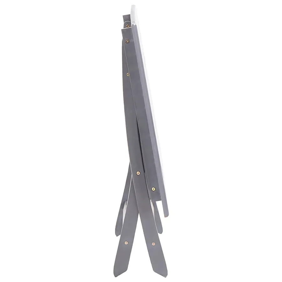 Ensemble à manger de jardin 7 pcs Bois d'acacia massif Gris - 7