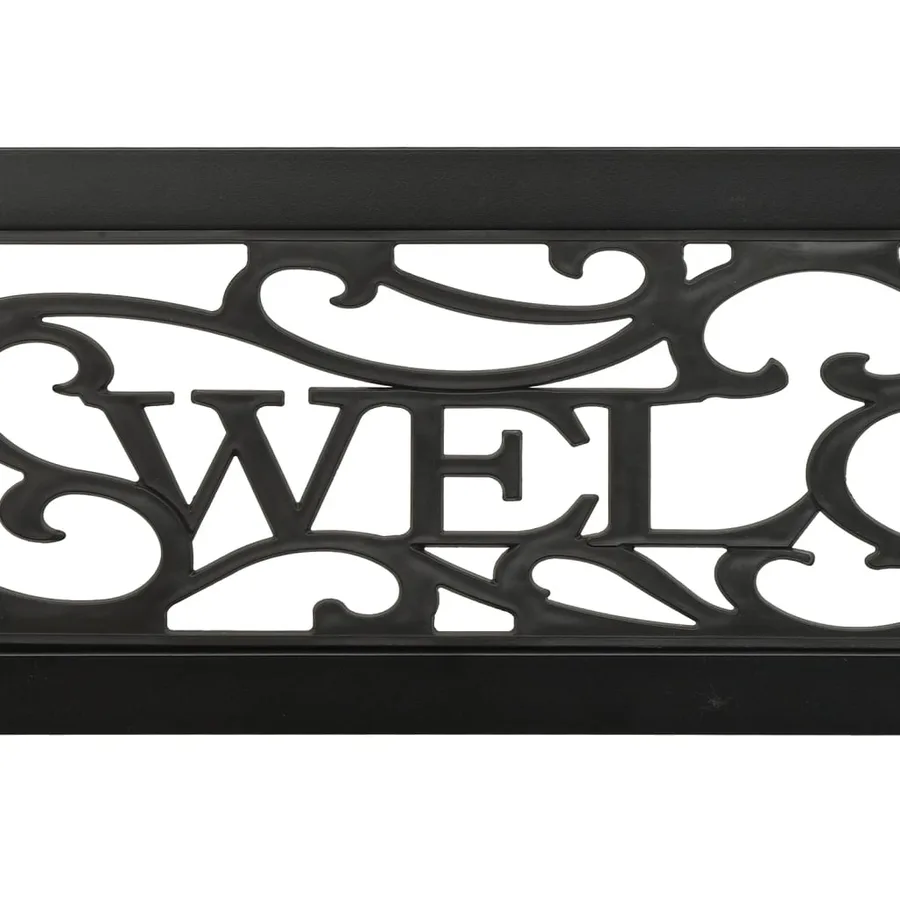 Banc de jardin 125 cm Acier Noir - 7