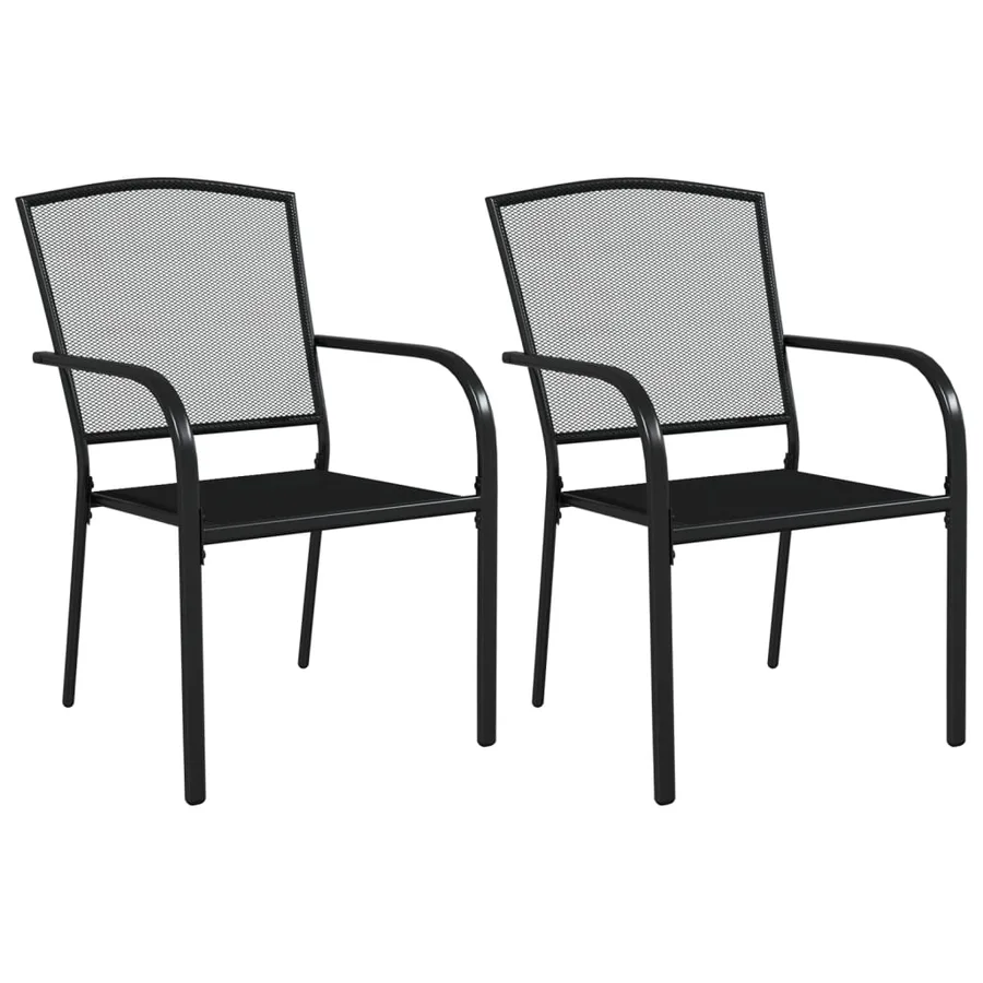 Ensemble à manger de jardin 3 pcs anthracite acier - 4