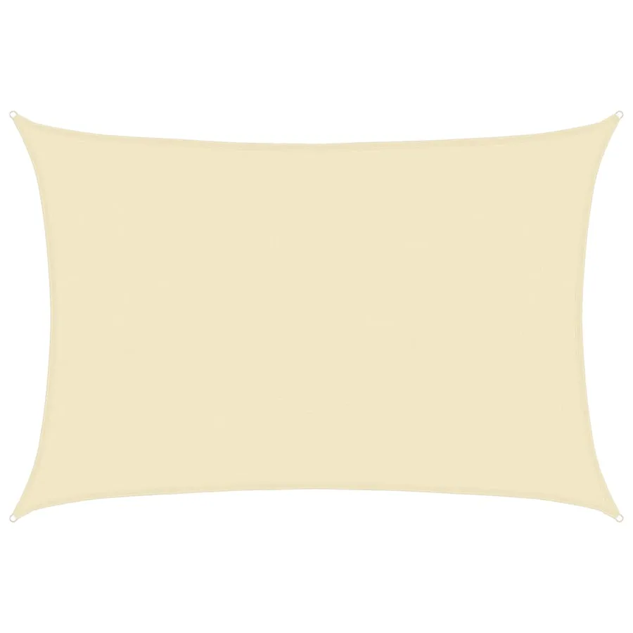 Voile d'ombrage 160 g/m² Crème 5x7 m PEHD - 2