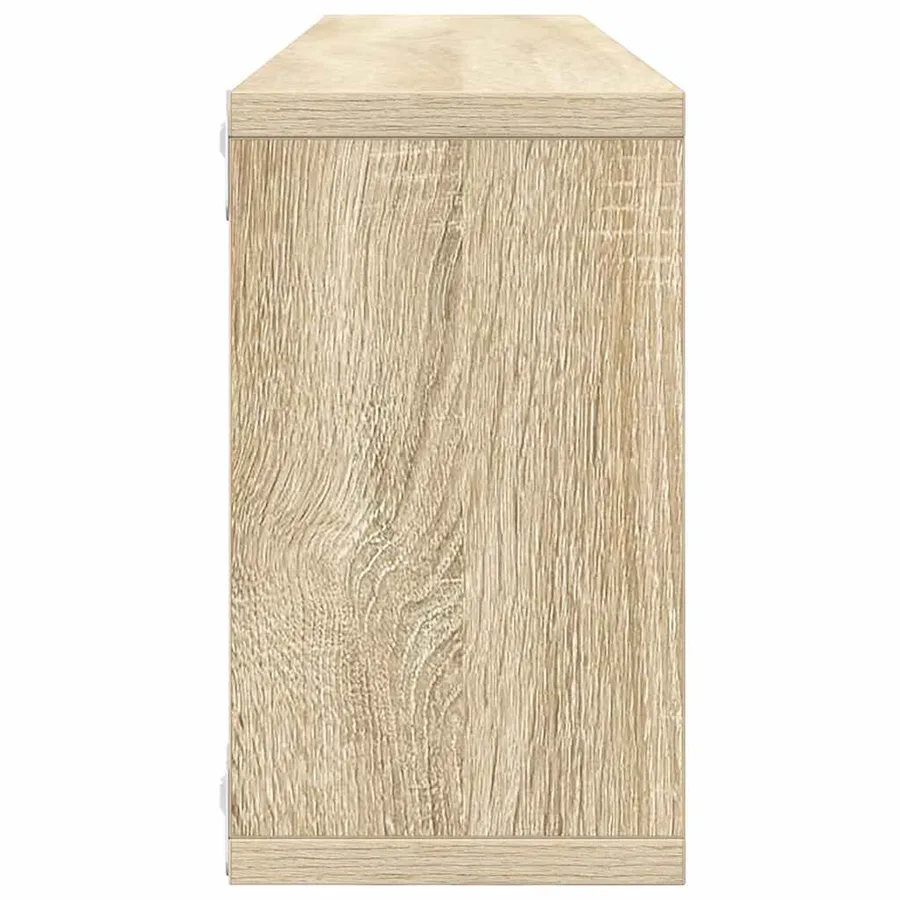 Étagères cube murales 2 pcs chêne sonoma bois d'ingénierie - 7