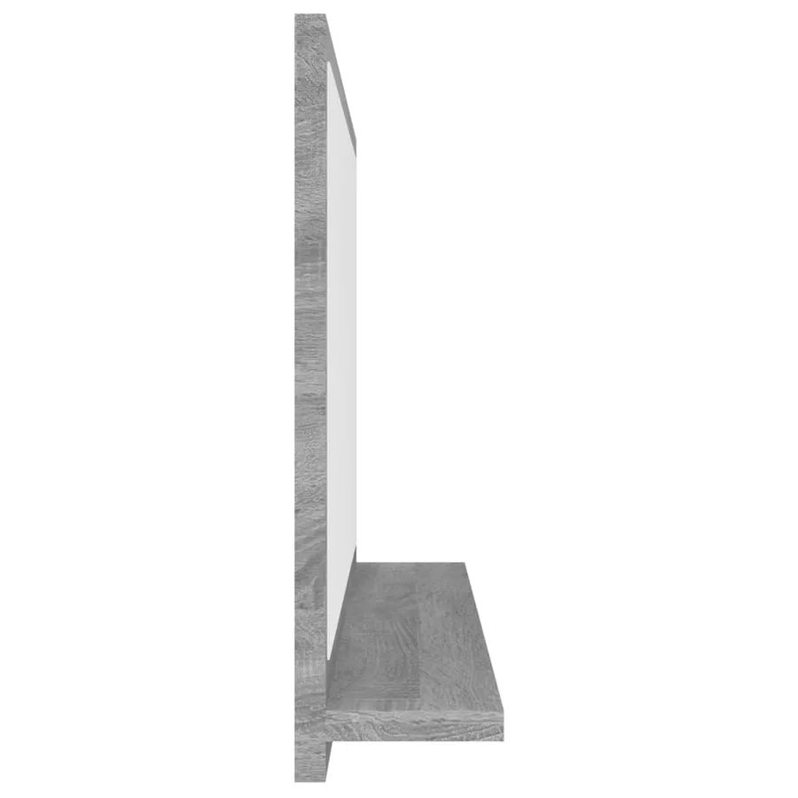 Miroir de bain Sonoma gris 60x10,5x37 cm Bois d'ingénierie - 4