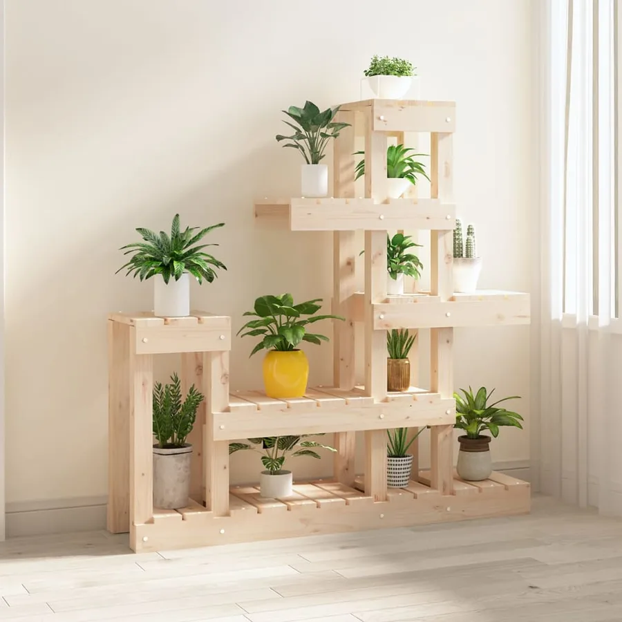 Support à plantes 92x25x97 cm Bois massif de pin - 3