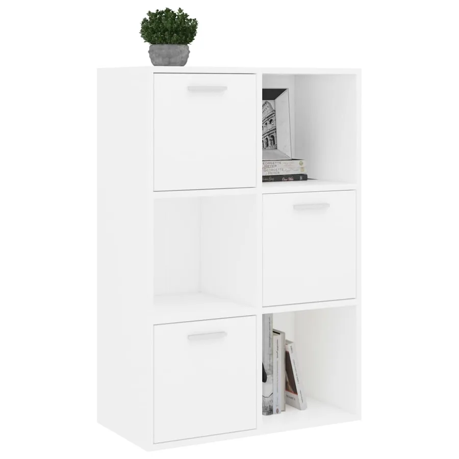 Armoire de rangement Blanc 60x29,5x90 cm Bois d'ingénierie - 4