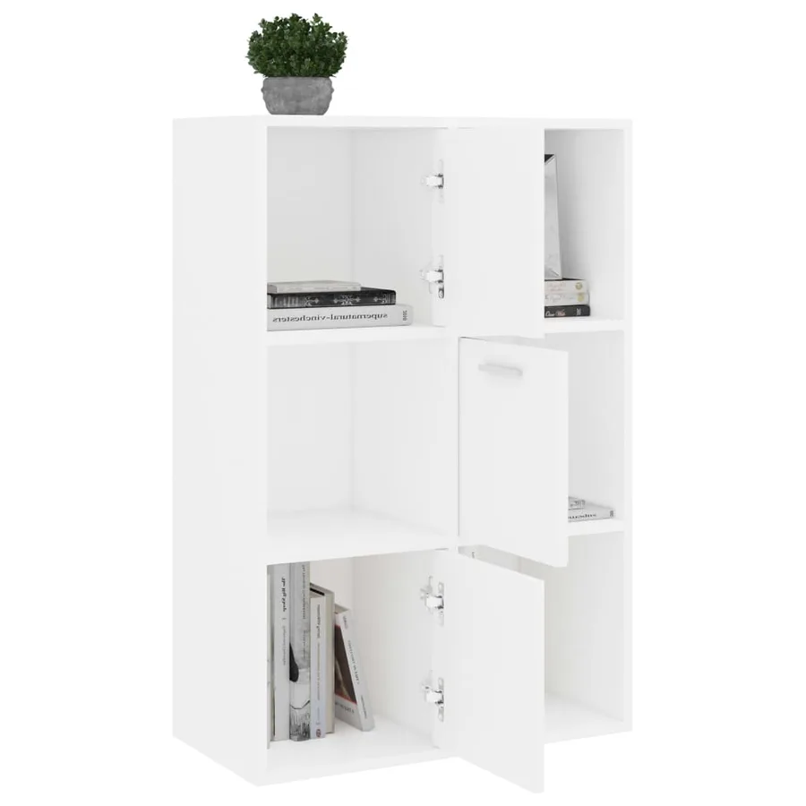 Armoire de rangement Blanc 60x29,5x90 cm Bois d'ingénierie - 5