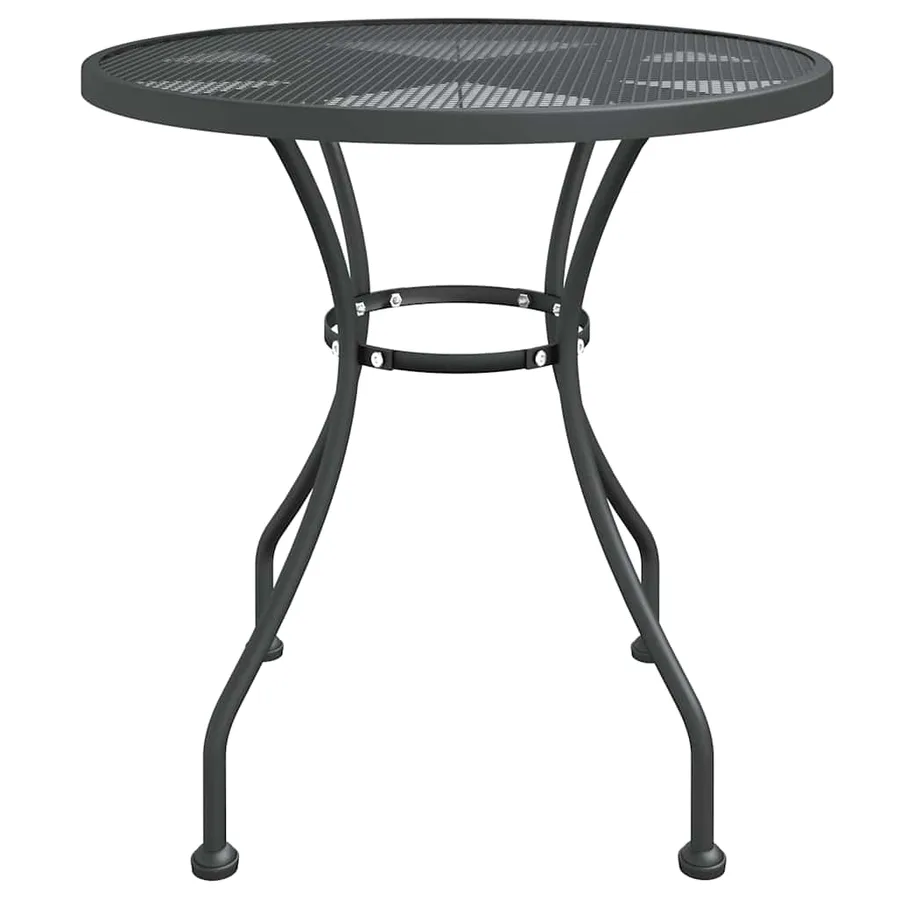 Ensemble à manger de jardin 5 pcs Maille Métal Anthracite - 5