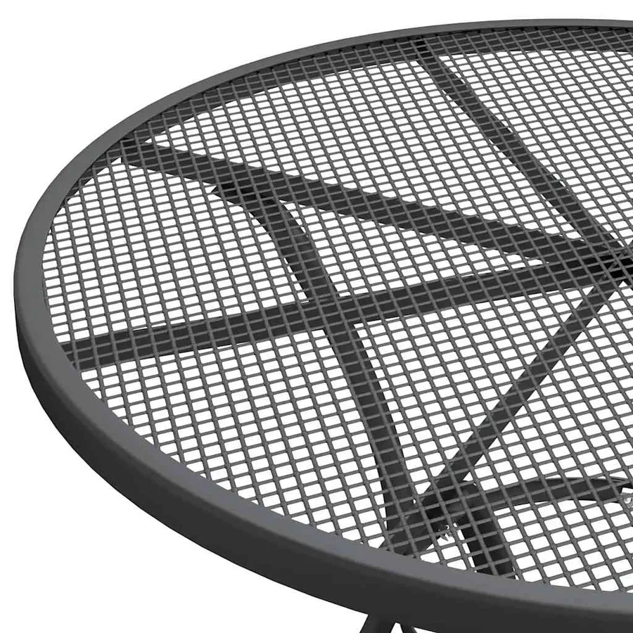 Ensemble à manger de jardin 5 pcs Maille Métal Anthracite - 6